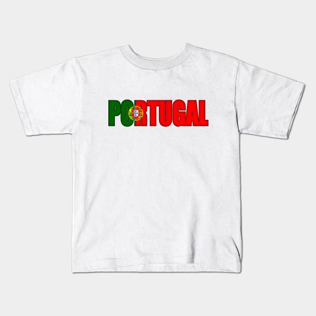 Portugal Kids T-Shirt by SeattleDesignCompany